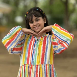 Multi-Color Long Frock