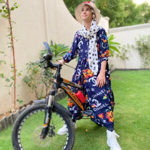 Floral Blue Frock